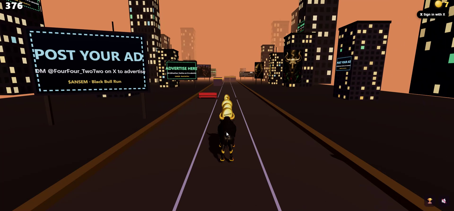 Black Bull Run 3D gameplay